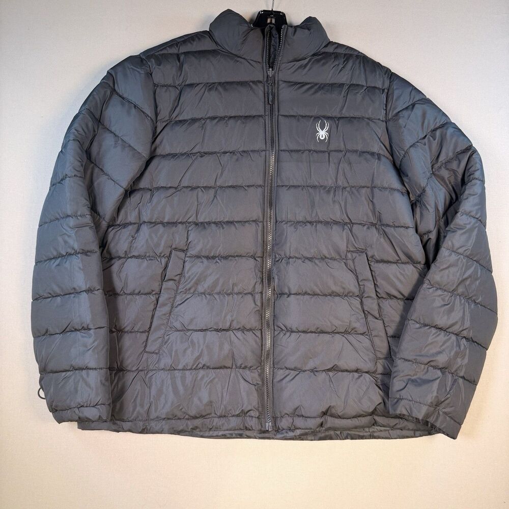 NWOT Spyder Puffer Jacket Black Men’s XL